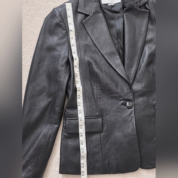 CYBER MONDAY! Frame School Boy Leather Blazer Size Small (4) - Picture 15 of 15